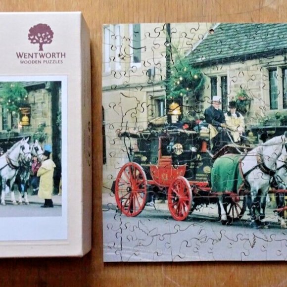 Wentworth Jigsaw Puzzle Wooden 250 Piece Christmas Time In Bakewell Damaged - Picture 6 of 10